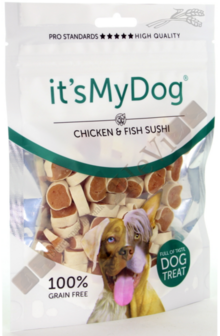 It&#039;s My Dog Chicken &amp; Fish Sushi 85 gram