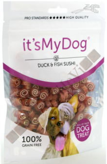 It&#039;s My Dog Duck &amp; Fish Sushi 85 gram