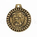 Bronzen Rashondenpenning Engelse Bulldog