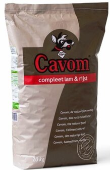 Cavom Compleet Lam &amp; Rijst 20 kg.