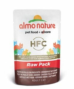 Almo Nature Raw Kip &amp; Ham 55 gram