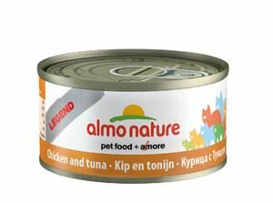 Almo Nature Kip met Tonijn blikje 70 gram