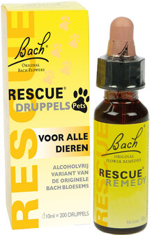 Bach Rescue Druppels Voor Dieren 10ml.
