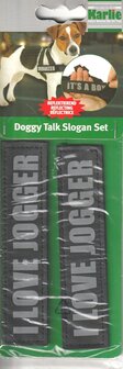 Doggy Talk &quot;I LOVE JOGGER&quot; Reflecterend