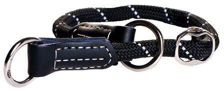 Rogz Rope Obedience Zwart 9mm, 30-35 cm