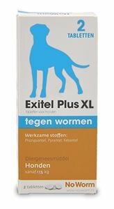 No Worm Exitel Hond-XL, 2 tabletten