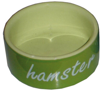 Hamster Eetbak Steen Groen 6 cm.
