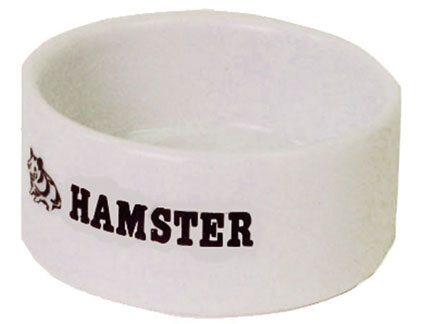 Hamster Eetbak Steen Wit 6 cm.