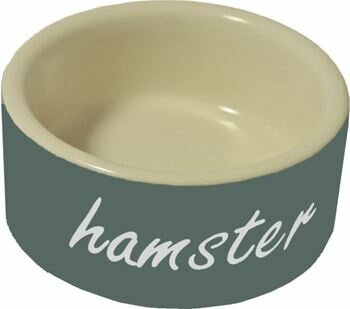 Hamster Eetbak Steen Grijs 6 cm.