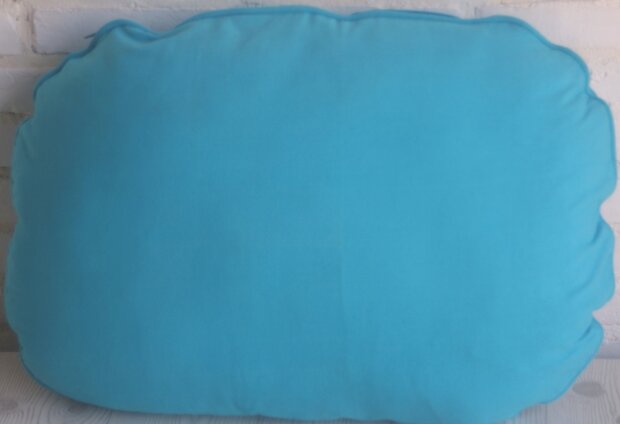 Kussen Ovaal Turquoise 70 cm