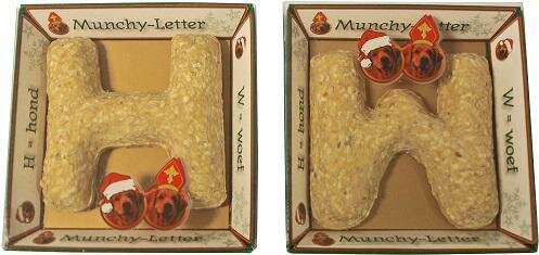 Munchy letter voor de hond