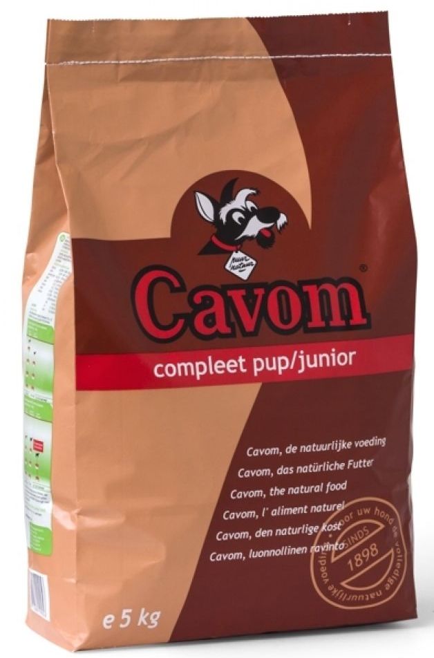 Cavom Compleet Puppy/Junior Hondenbrokken 5 kg. Dierenspeciaalzaak HeVi