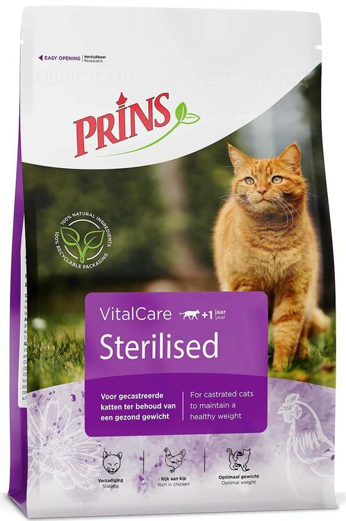 Prins Kat Sterilised 4 kg.