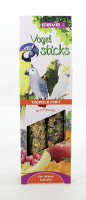 Esve Vogelstick Tropisch Fruit Papegaai per 2