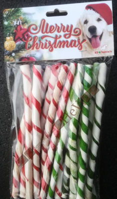 Kerst Duo Twist per 16 stuks