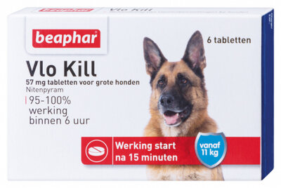 Beaphar Vlo Kill+ vanaf 11 kg 6 tabletten