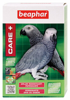 Beaphar Care+ Grijze Roodstaart e.a. Afrikaanse Papegaaien 1 kg.