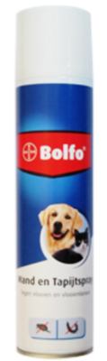 Bolfo mand en tapijtspray 400 ml (4 tot 6 weken werkzaam)