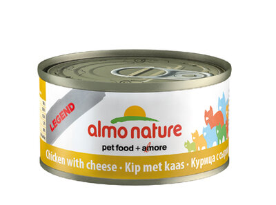 Almo Nature Kip met kaas blikje 70 gram