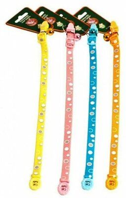 Kattenhalsband Fluor met Bolletjes Diverse Kleuren