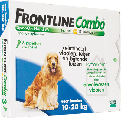 Frontline COMBO Hond M 10-20 kg 3 pipet